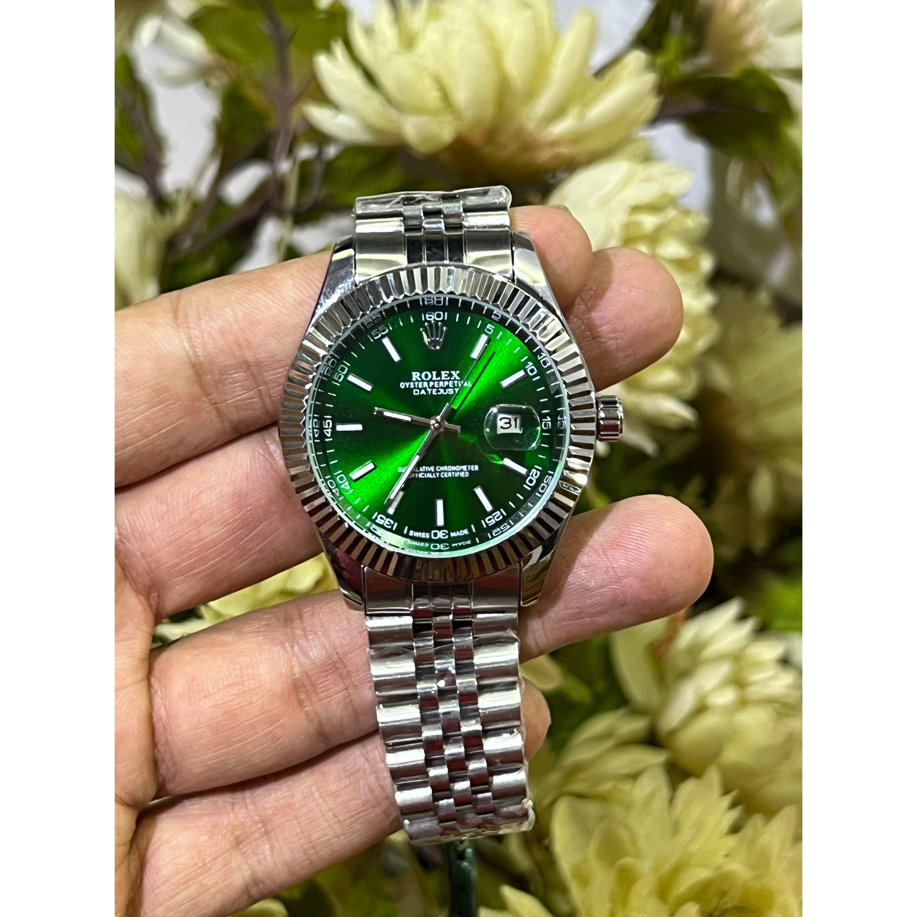 Rolex Datejust - Green semi automatic