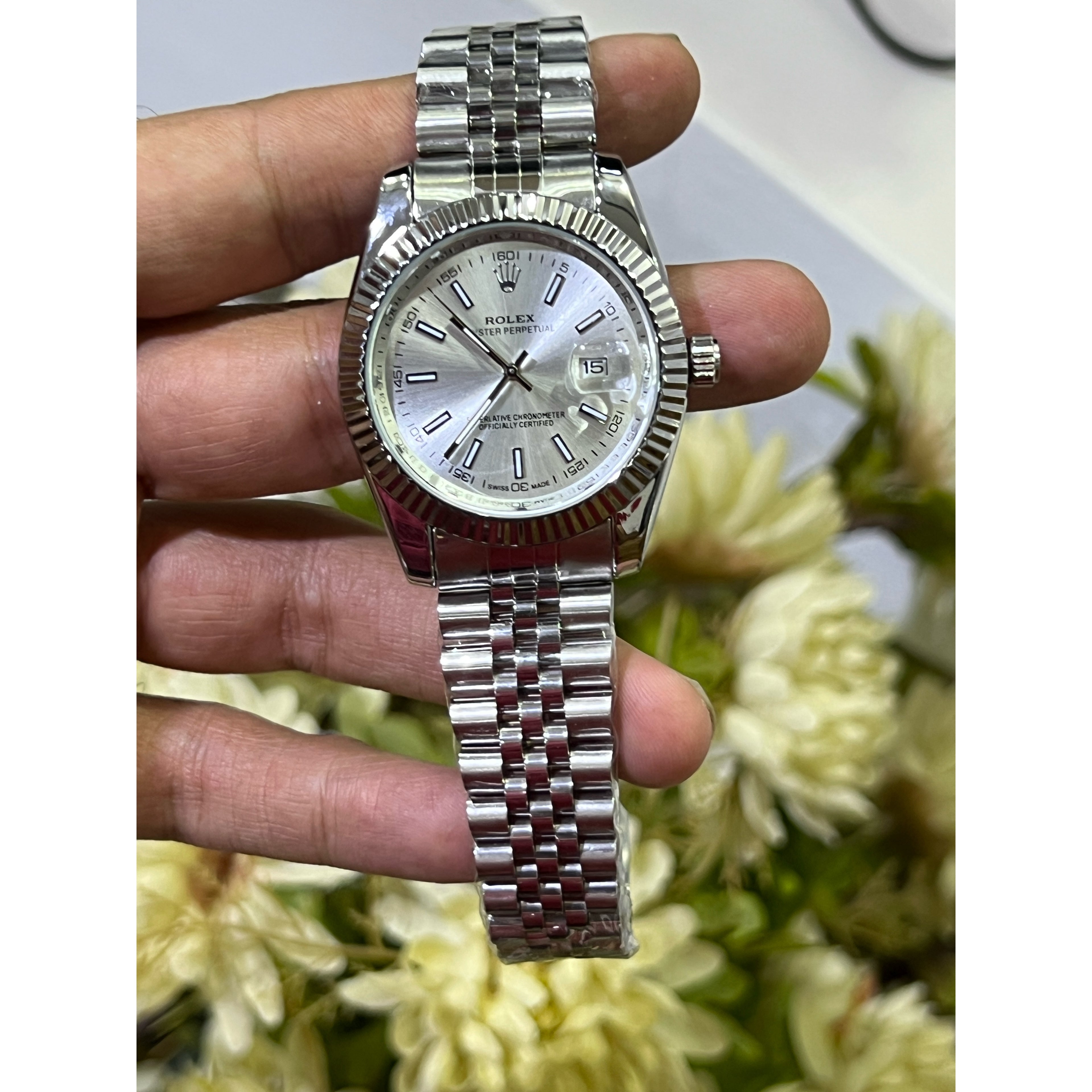 Rolex Datejust - Silver semi automatic