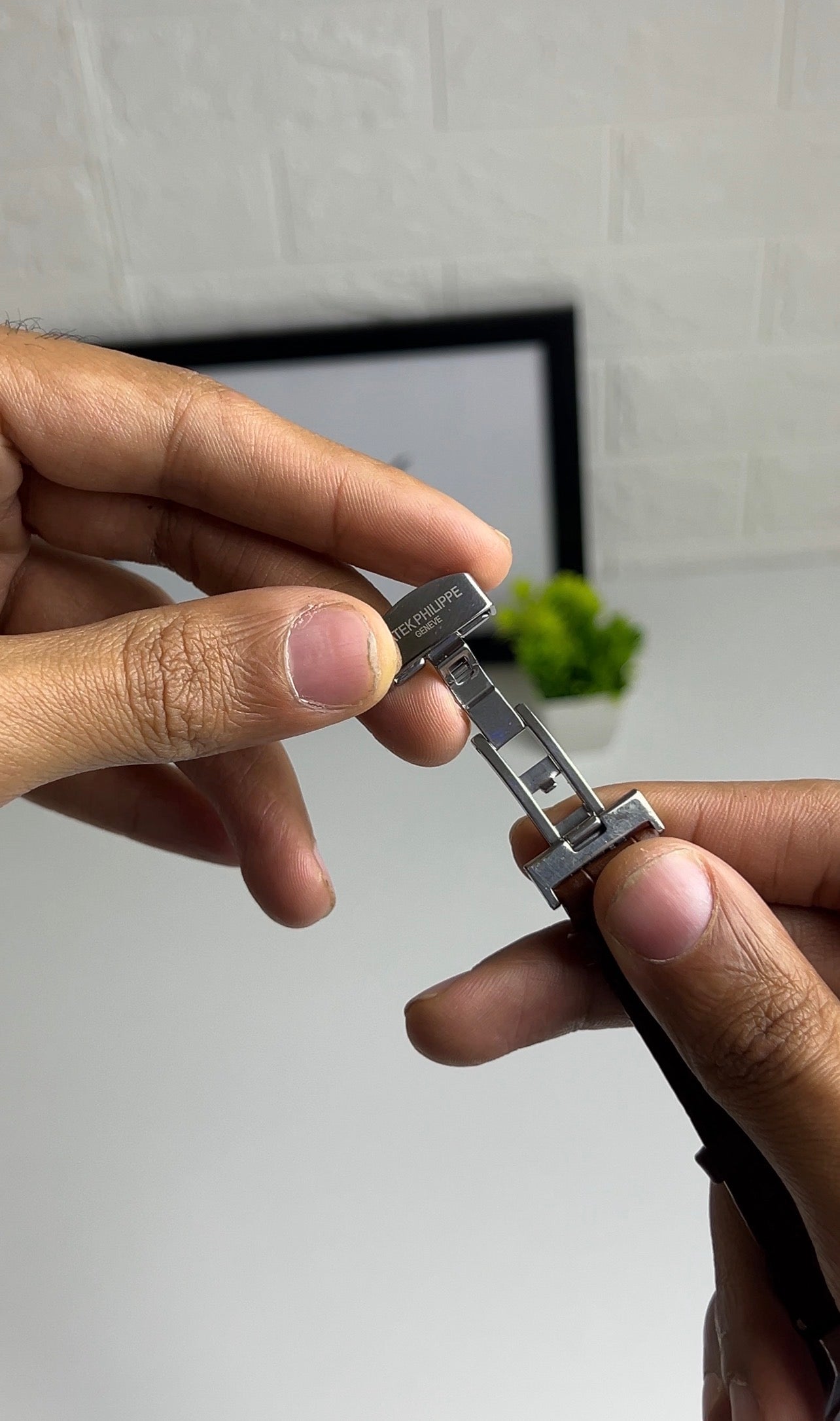 Patek Philippe leather strap - Brown