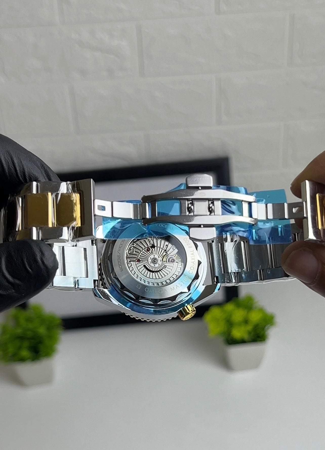 Omega Seamaster - mina Black * gold strap