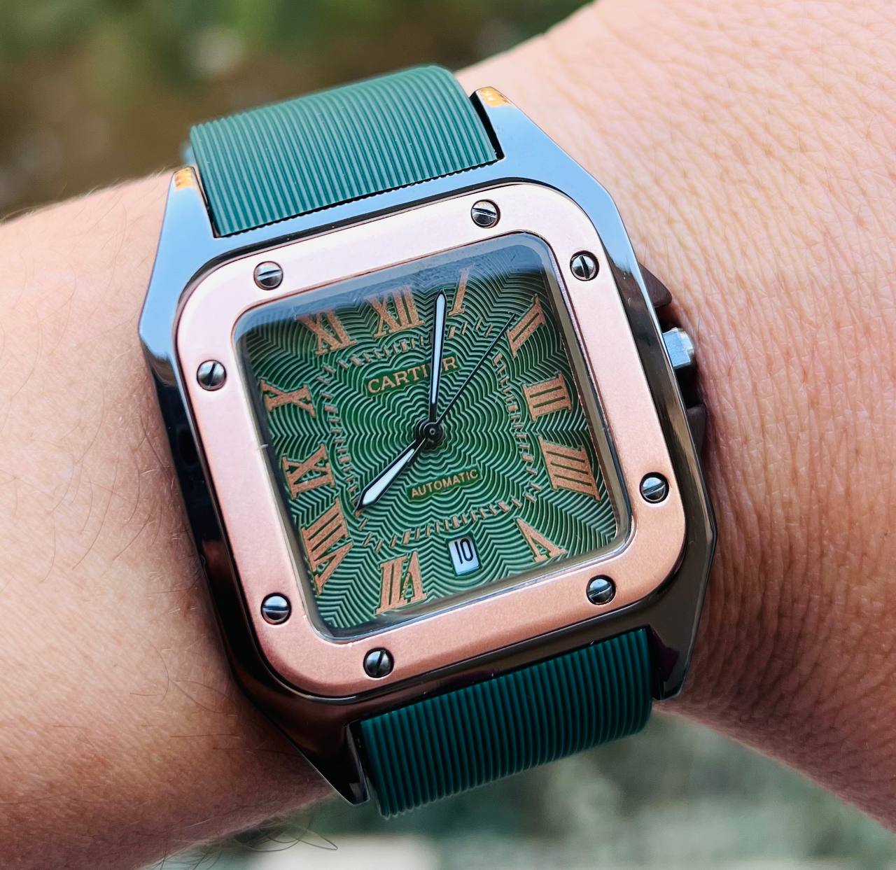 Cartier Santos Rubber