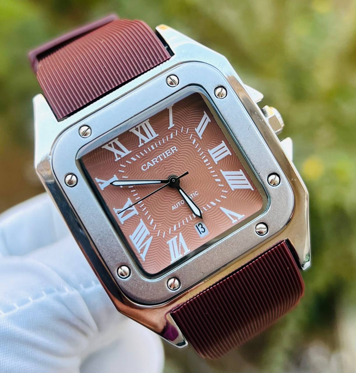 Cartier Santos Rubber