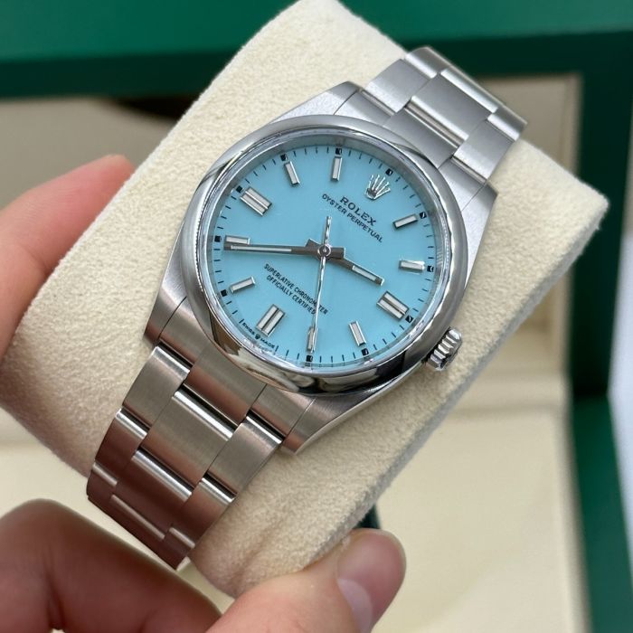 Rolex Oyster Perpetual - Turquoise blue