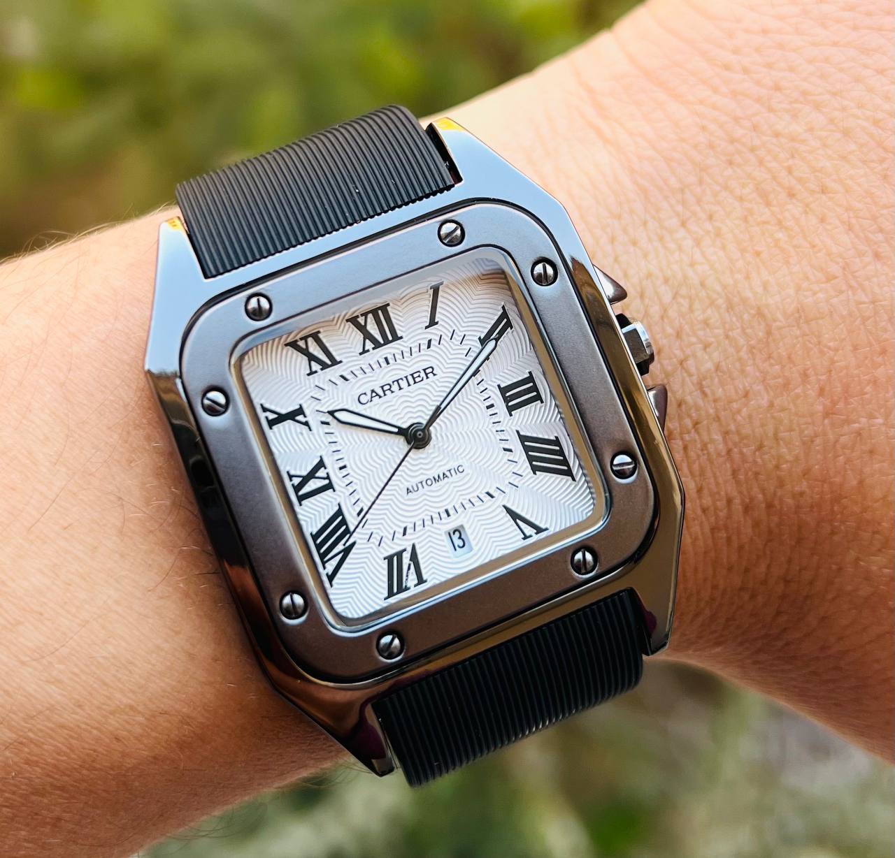 Cartier Santos Rubber