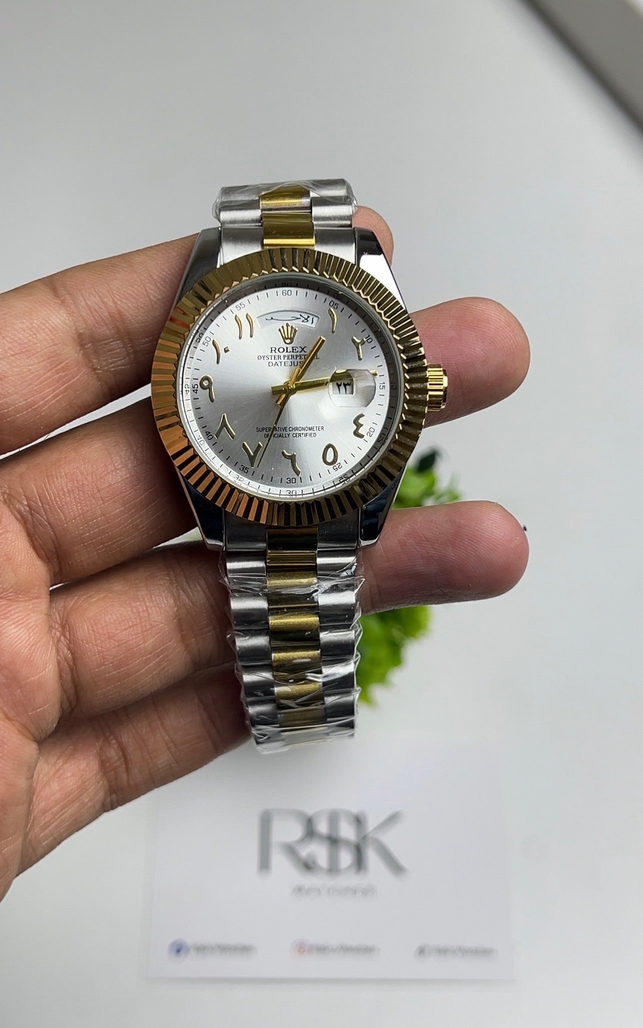Rolex Datejust Arabic dial - semi automatic - silver *Gold