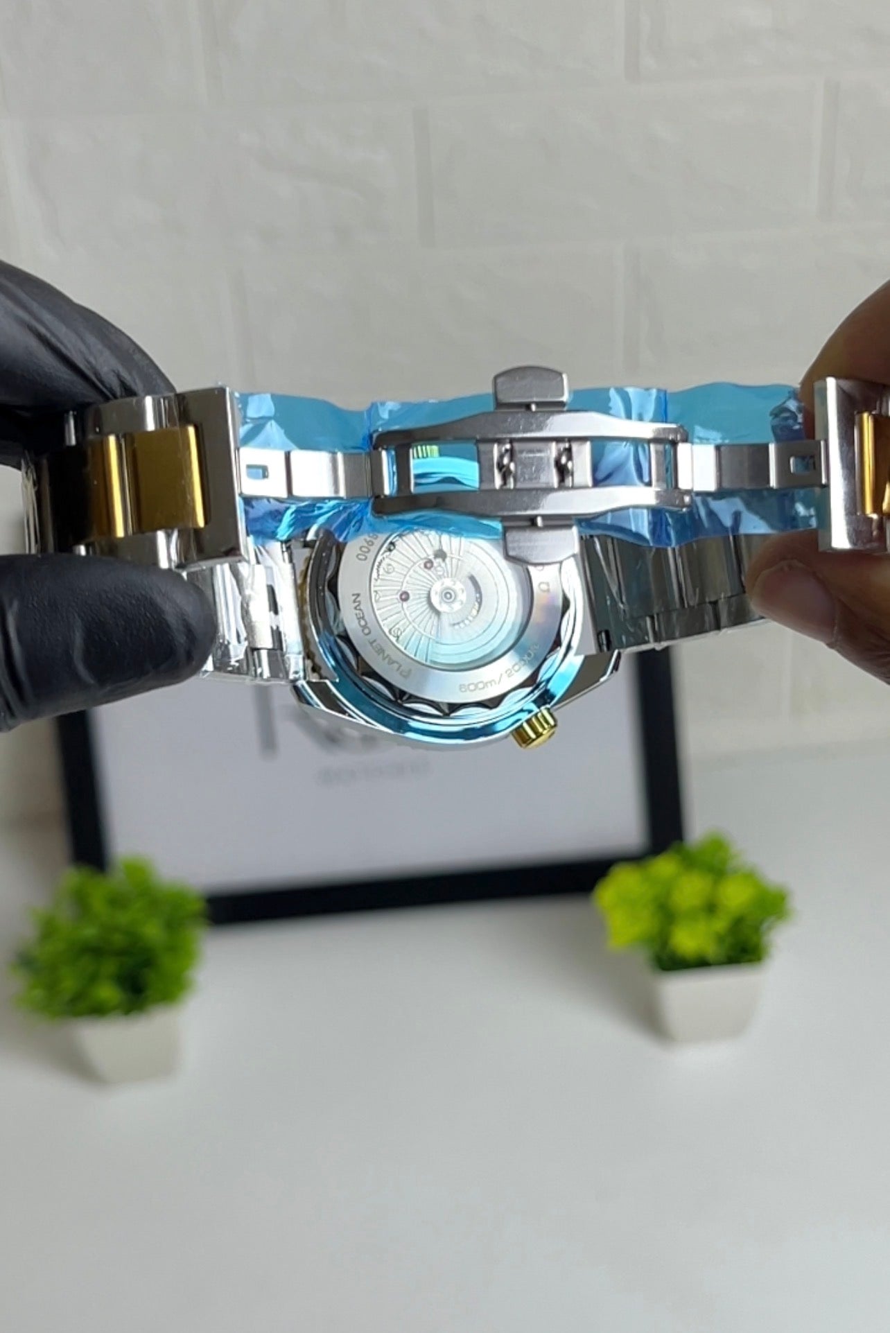 Omega Seamaster - silver * gold strap