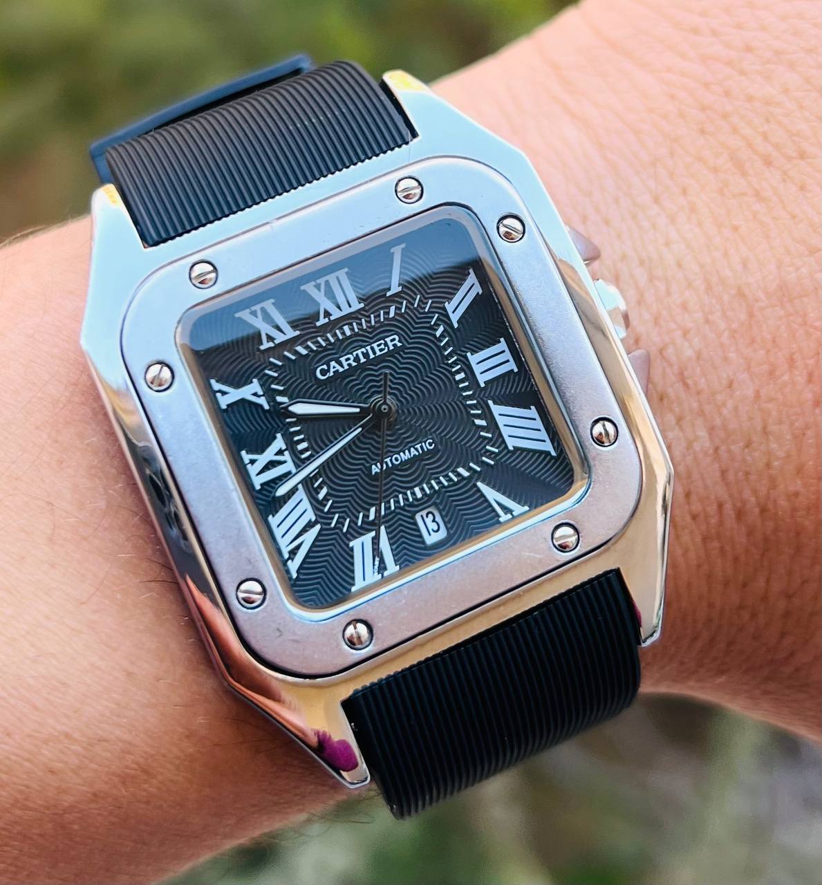 Cartier Santos Rubber