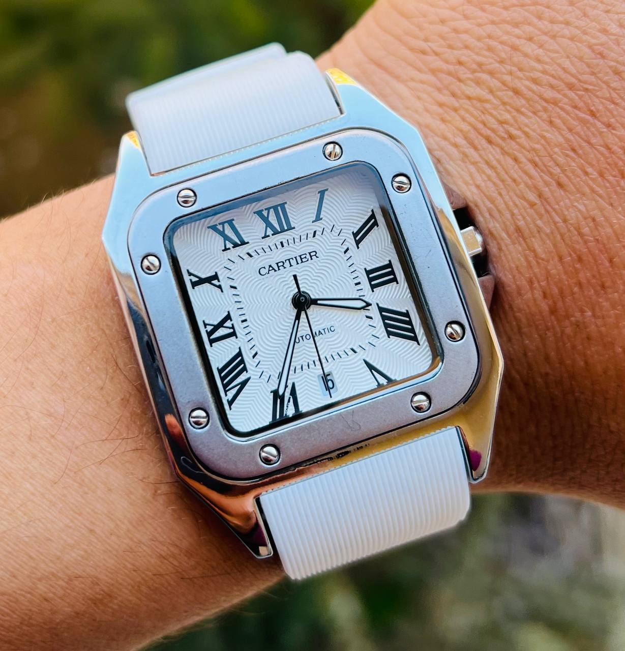Cartier Santos Rubber