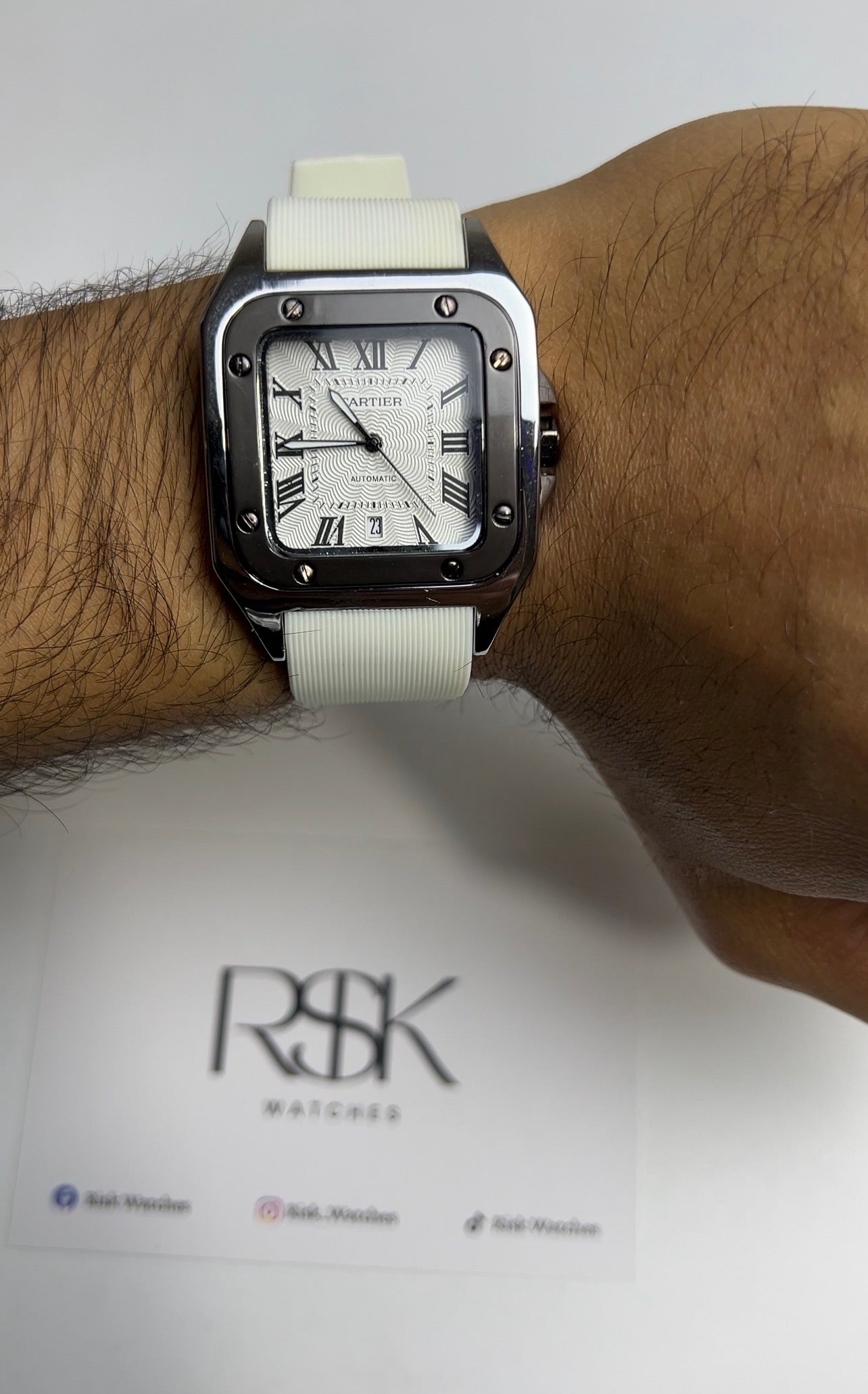 Cartier Santos Rubber