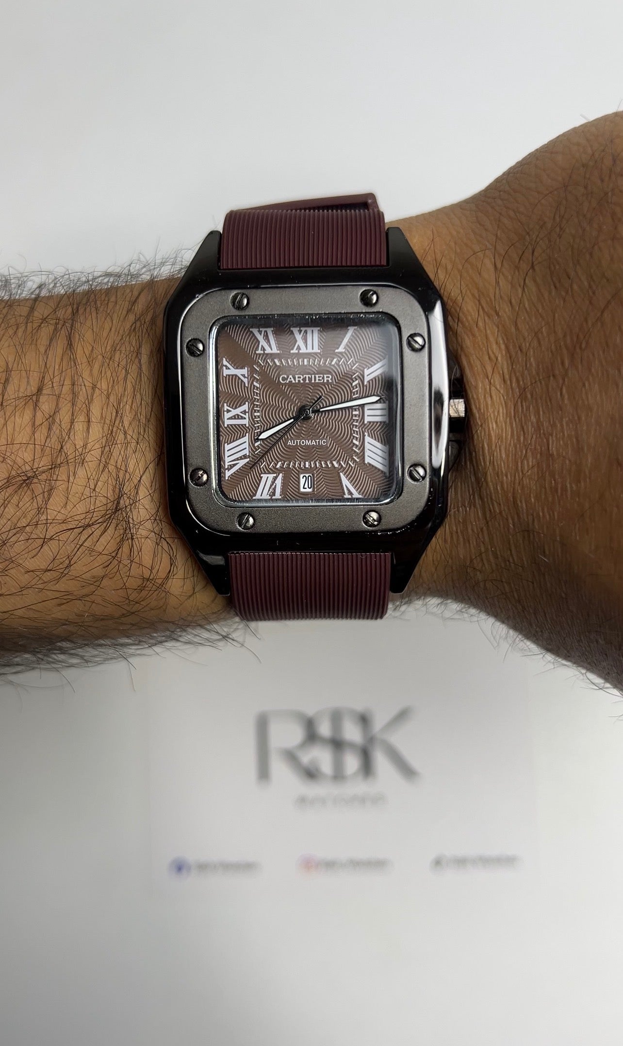 Cartier Santos Rubber