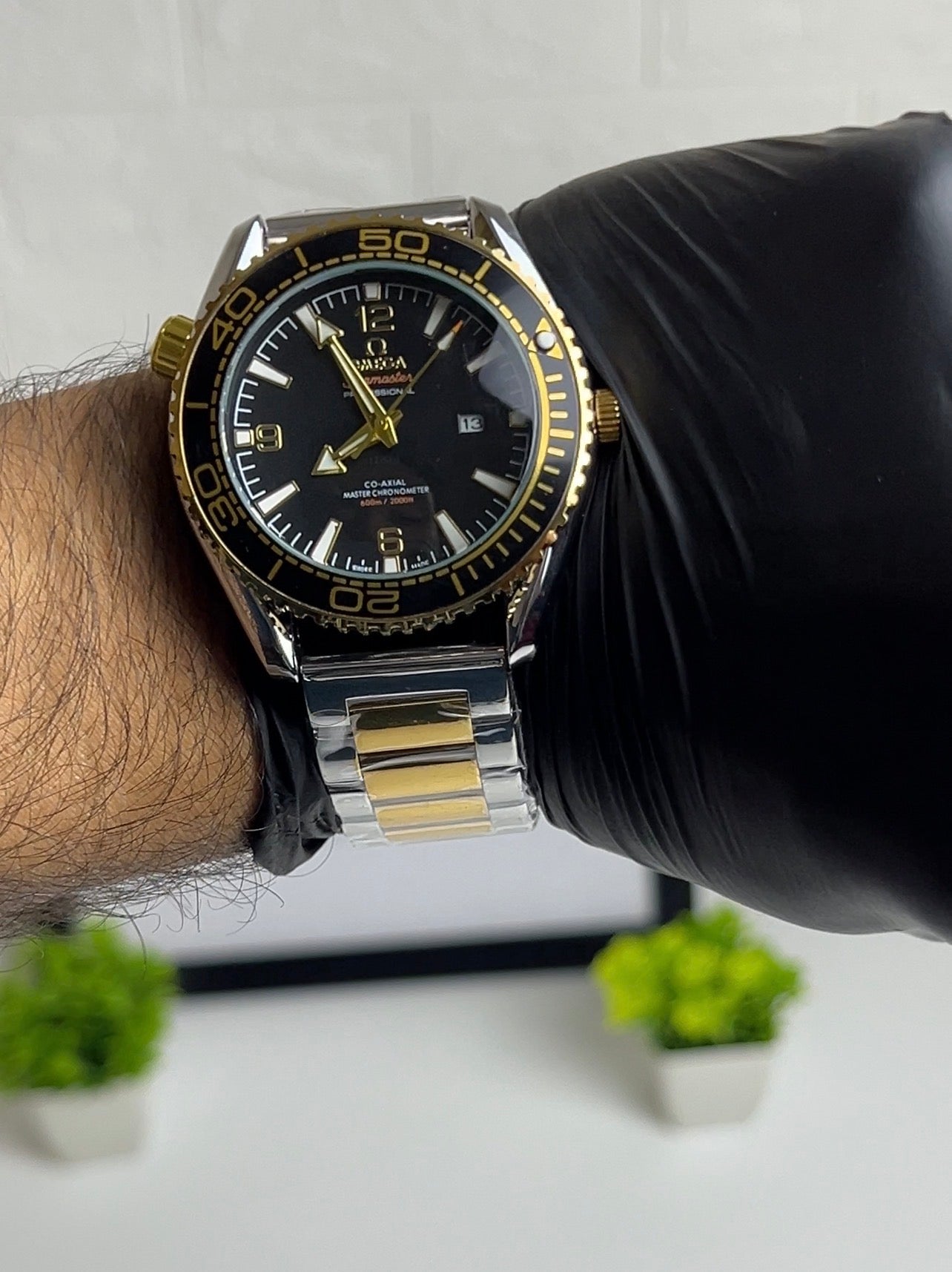 Omega Seamaster - mina Black * gold strap