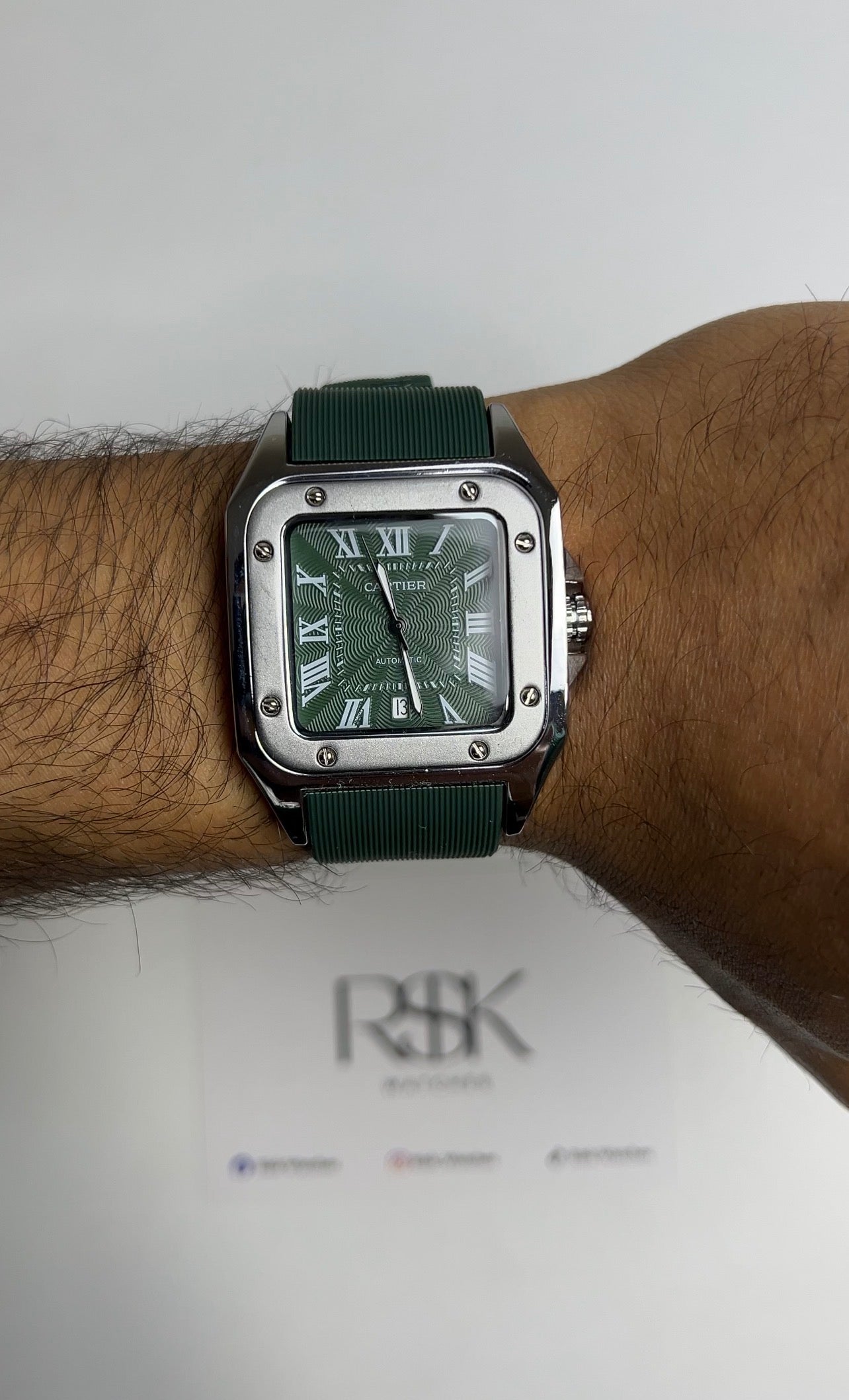 Cartier Santos Rubber