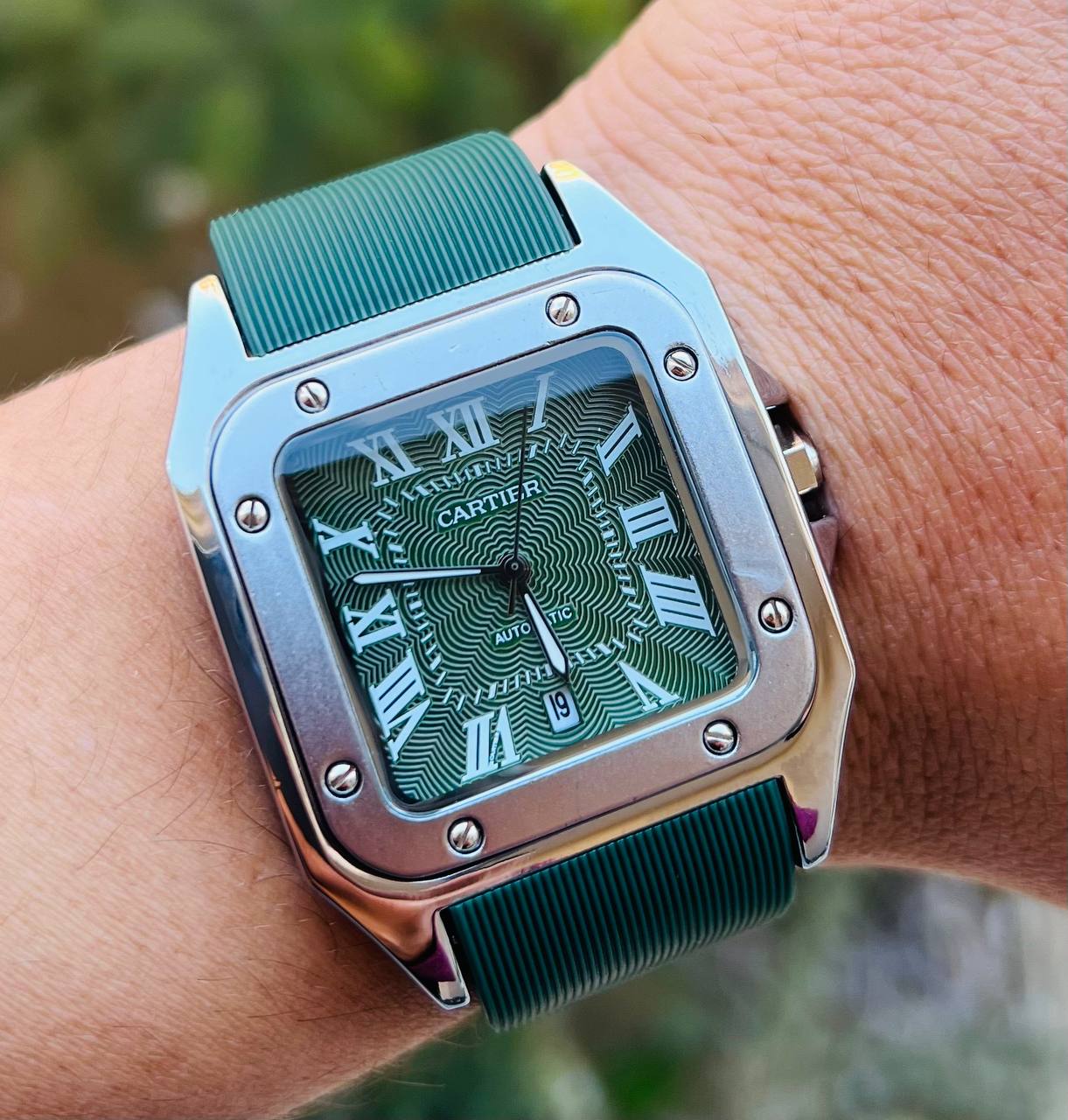 Cartier Santos Rubber