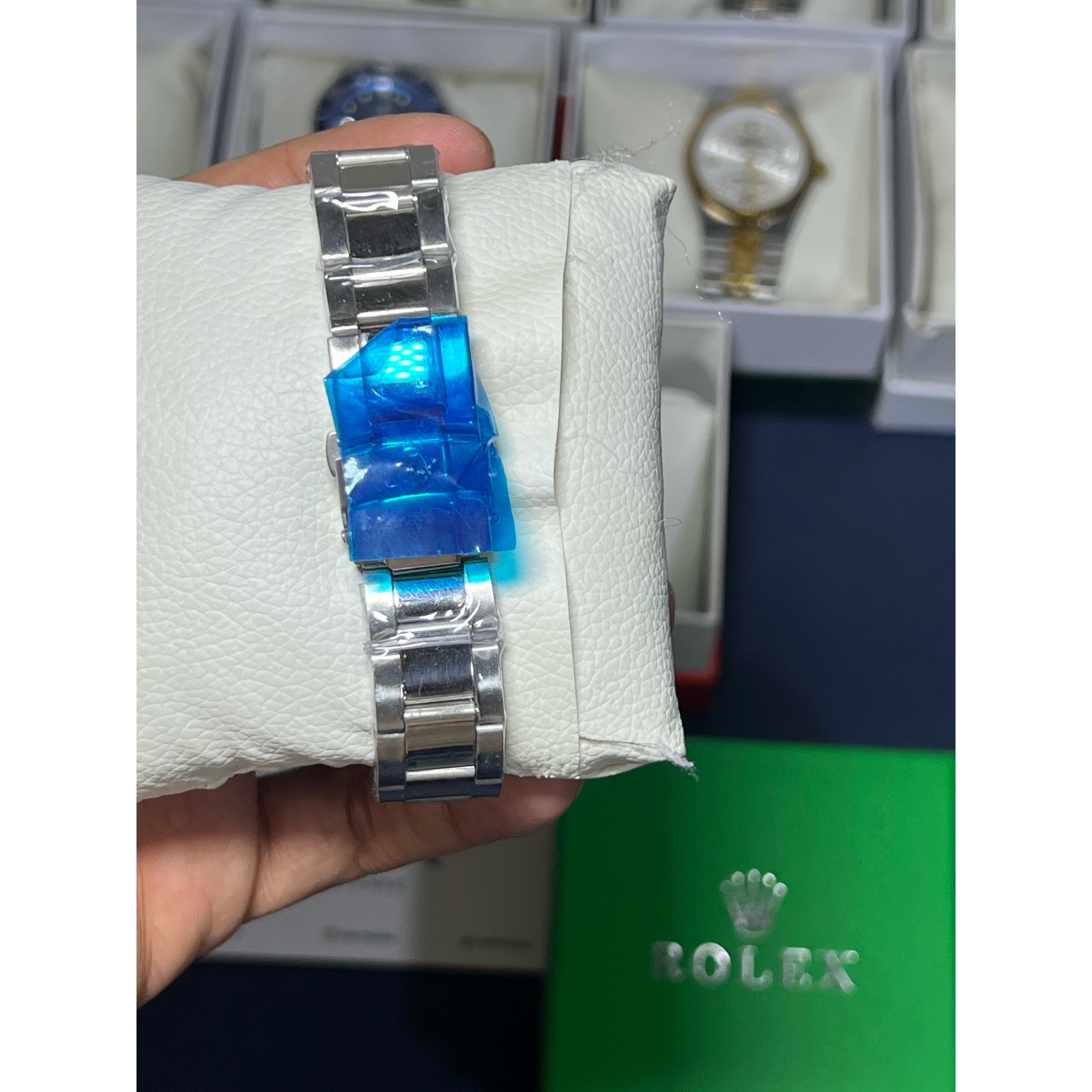 Rolex Oyster Perpetual - Turquoise blue