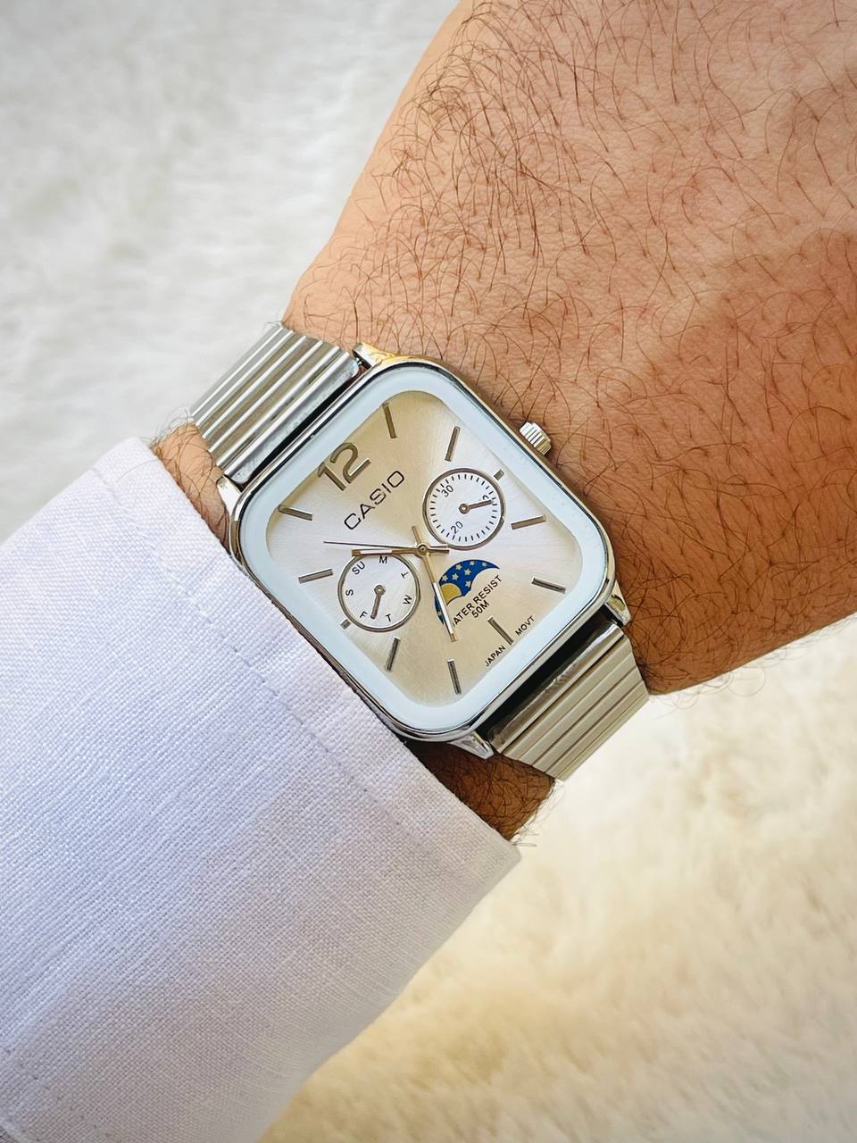 Casio Moonphase - White