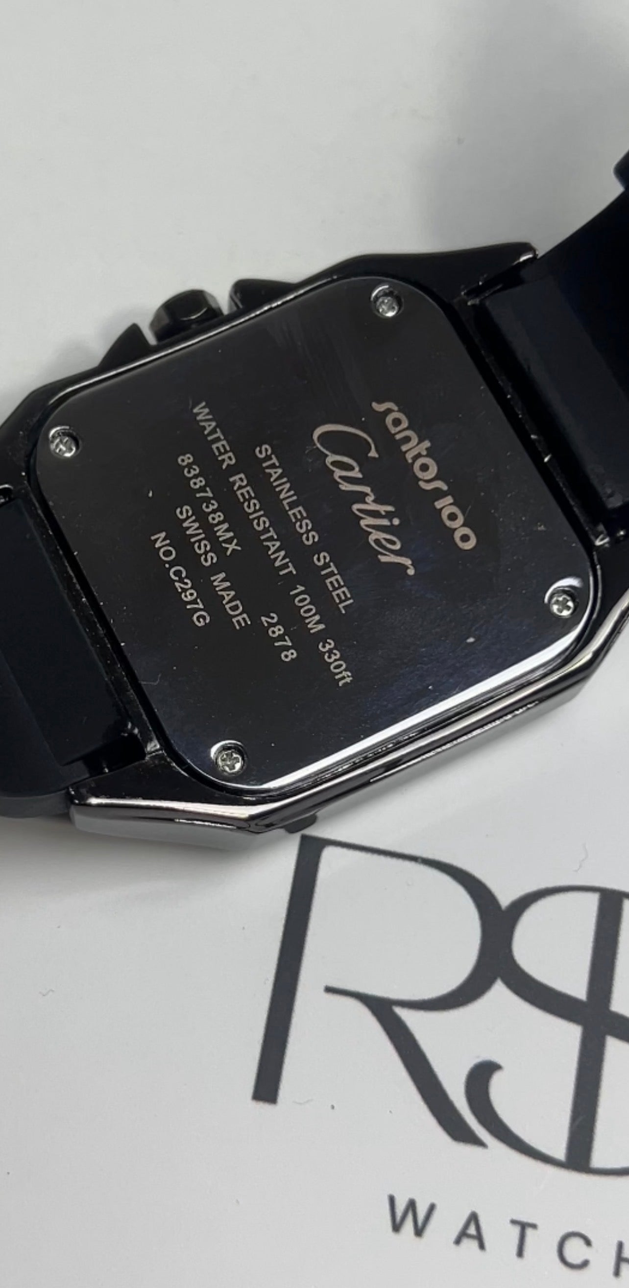 Cartier Santos Rubber
