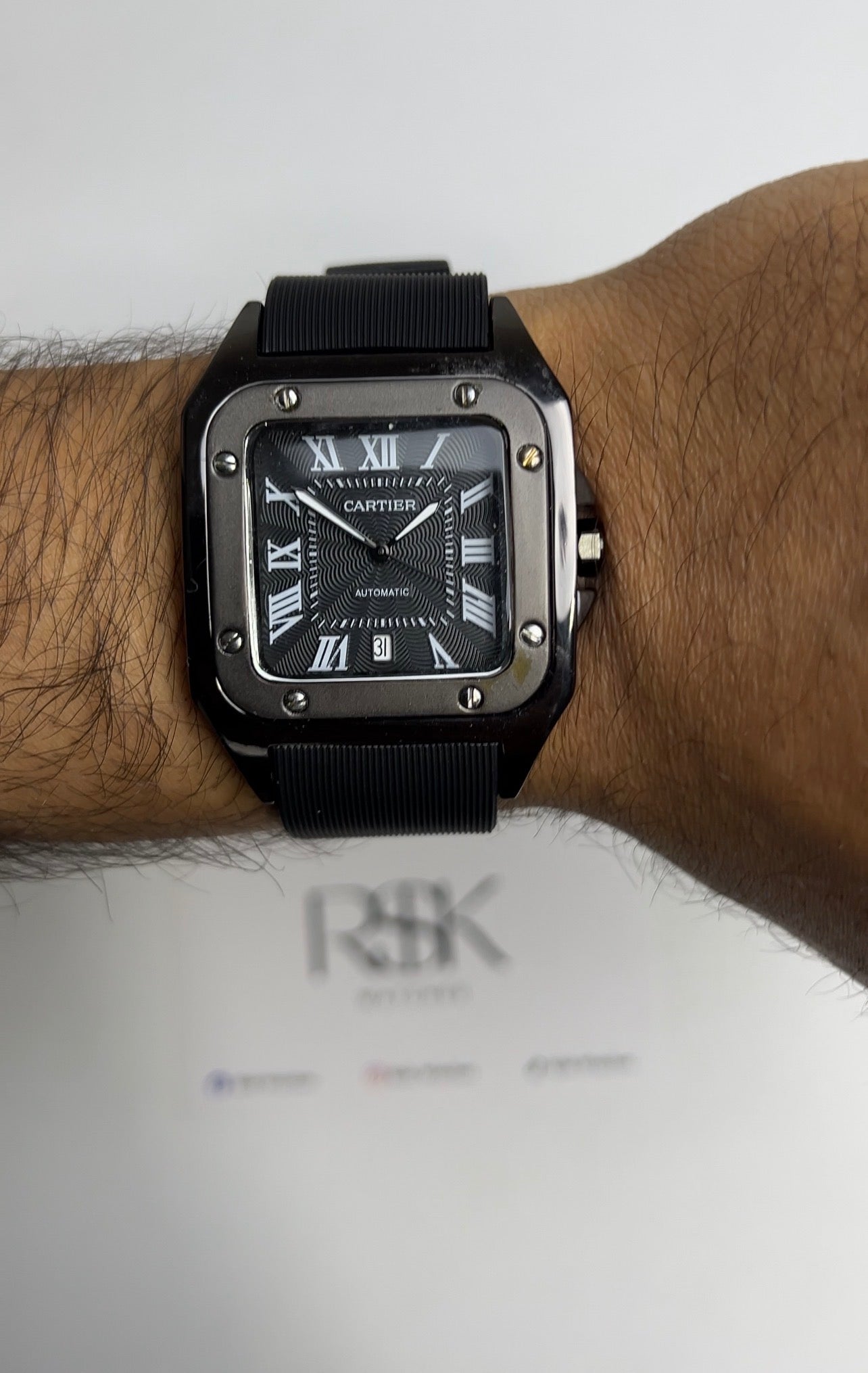 Cartier Santos Rubber
