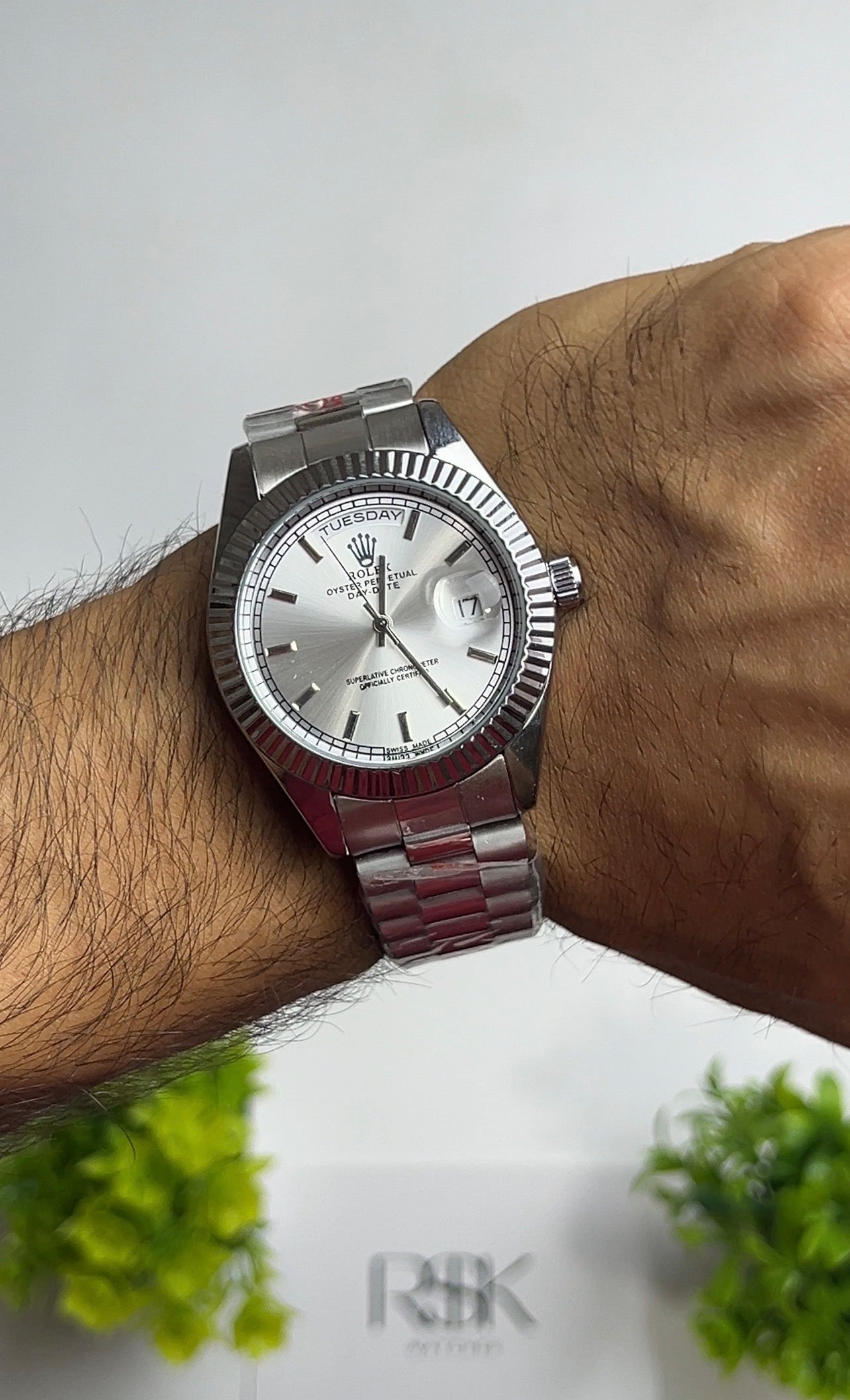 Rolex Day date Silver dial