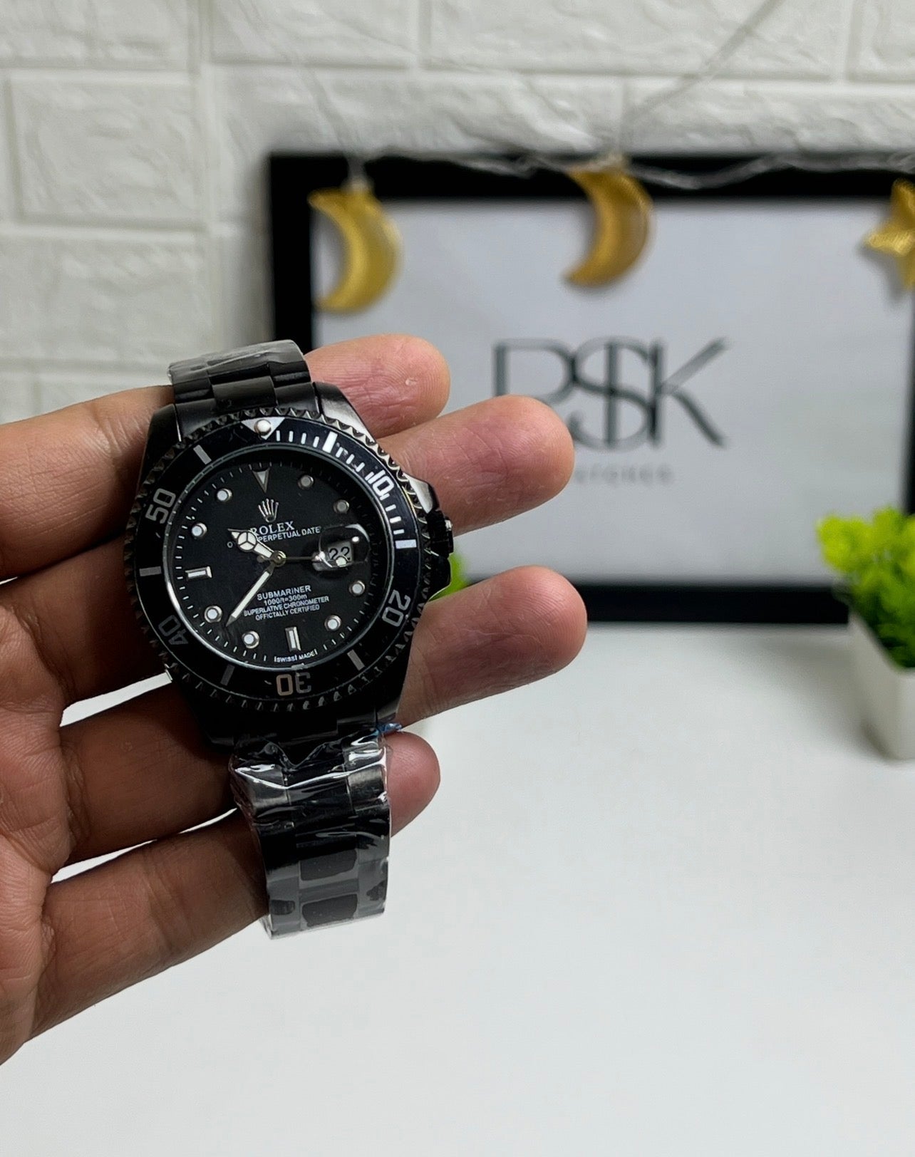 ROLEX SUBMARINER - semi automatic- black strap