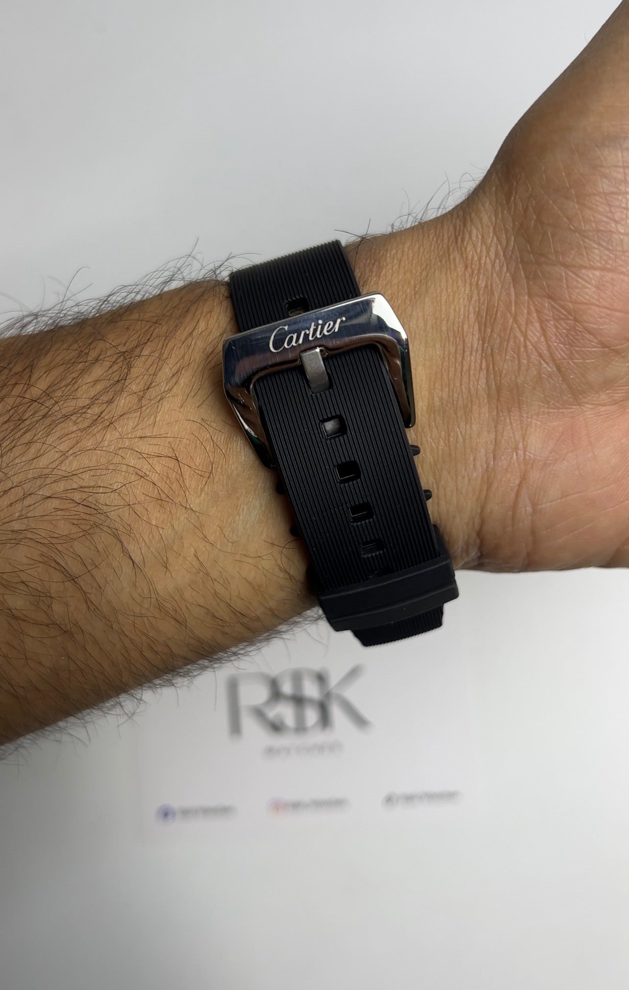 Cartier Santos Rubber