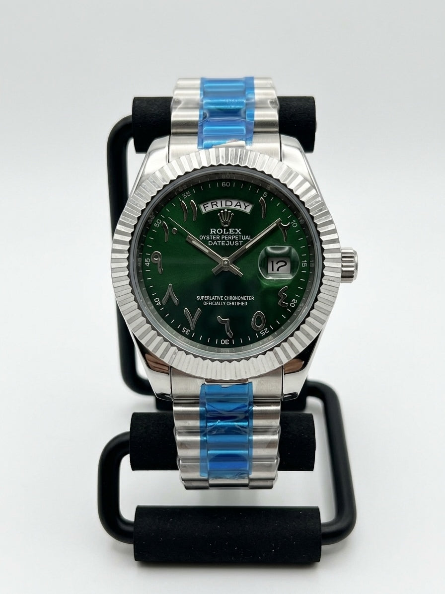 Rolex Datejust Arabic dial - semi automatic -Green