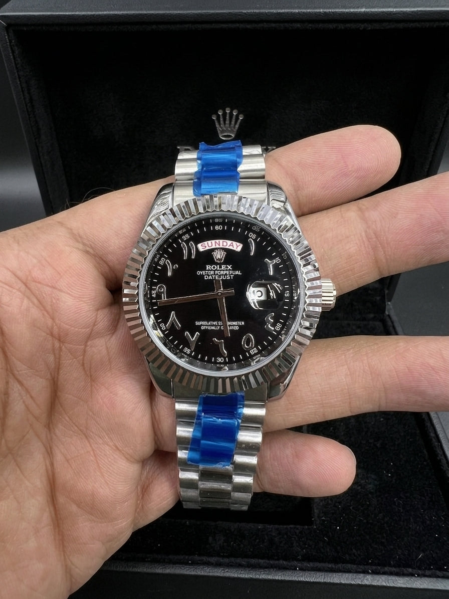 Rolex Datejust Arabic dial - semi automatic -Black